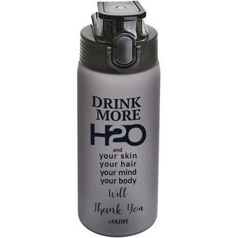 Бутылочка "deVENTE. H2O" 550 мл, 20,2x6,8x6,8 см, пластиковая, матовая серая 8090101