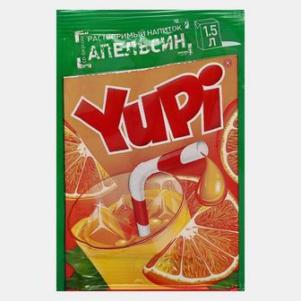 Растворимый напиток YUPI Апельсин 15 г 6708588