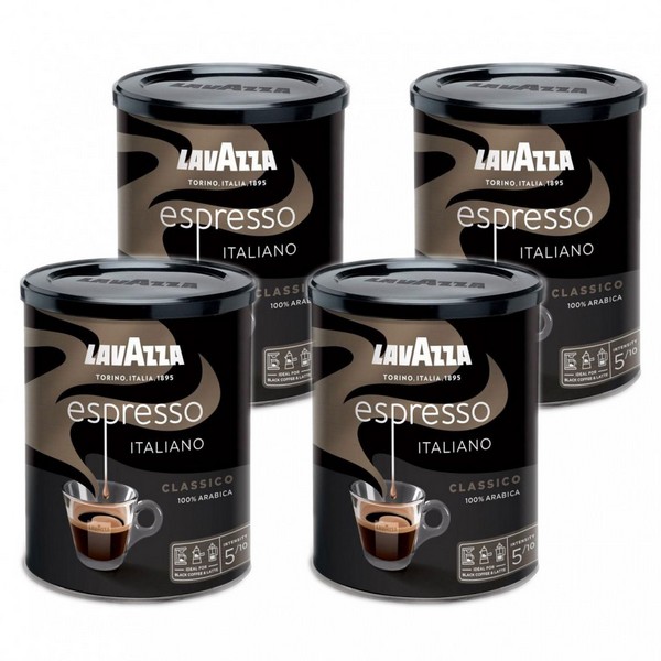 Кофе молотый LAVAZZA "Espresso Italiano Classico", 250 г, жестяная банка, 1887