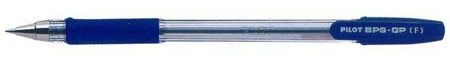 Ручка шар. PILOT синяя с масл. чернилами, корпус прозрачный, резиновый грип, 0.5мм BPS-GP-ЕF-L