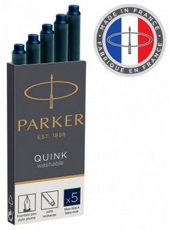 Капсулы д/перьевой ручки PARKER Quink средние, темно-синие в наборе из 5шт. Z-11 1950385