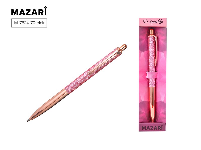 Ручка подар. шар. TO SPARKLE-2, син., пиш.узел 1.0 мм, розовый * M-7624-70-pink
