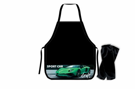Накидка и нарукавники для труда, "GREEN SPORT CAR", Пчелка (20) НФ-2