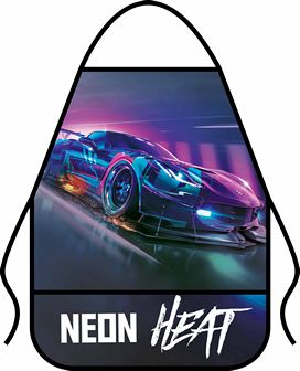 Фартук для труда печать на ткани "NEON CAR", Пчелка ФДТ-3