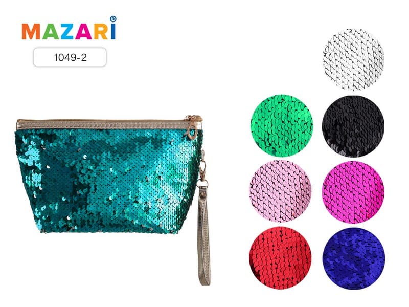 Косметичка с пайетками, 15х24 см, Mazari  1049-2*
