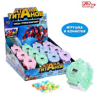 WOW Candy Набор игрушка + конфеты, часы-трансформер, МИКС 5486453 5486453