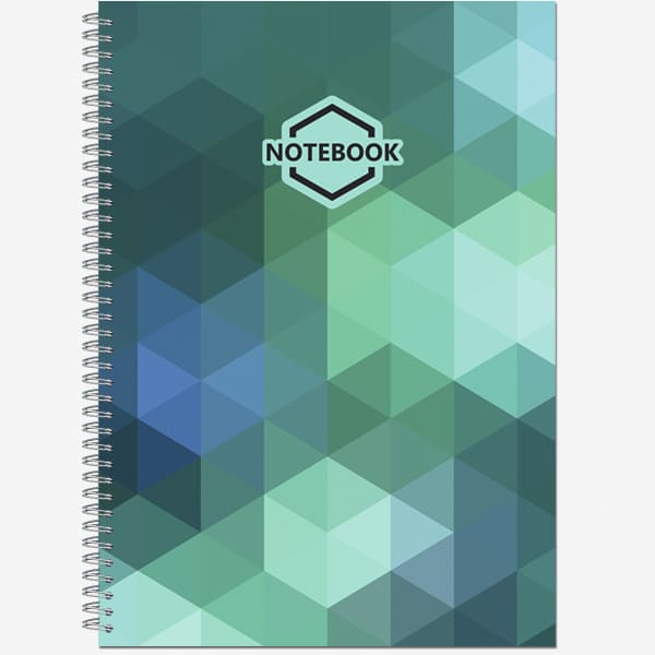 Тетрадь фА4 80л. кл., на гребне "Яркий Офис" обл. мелов.картон, выборочный УФ-лак 2755