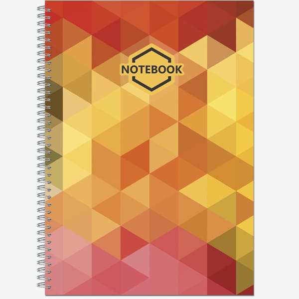 Тетрадь фА4 96л. кл., на гребне "Яркий Офис" обл. мелов.картон, выборочный УФ-лак (2/10) 2743