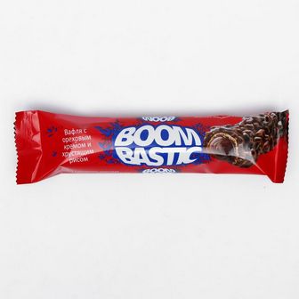 Вафля Boombastic в молочном шоколаде с ореховым кремом и хрустящим рисом, 32 г 5505286 5505286