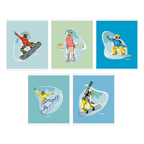 Тетрадь 48л. лин., "Snowboarding" обл. мел. картон. Бум. оф.60 г/м2., Эксмо ТЛ487763