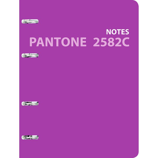 Тетрадь 120л. кл., на кольцах "Pantone line. No. 7" обл.- мел.картон 500г. Мат.лам,пант.печать выб.лак.Съем.бл,70г. Кв.корешок, Эксмо ПБЛ1205009