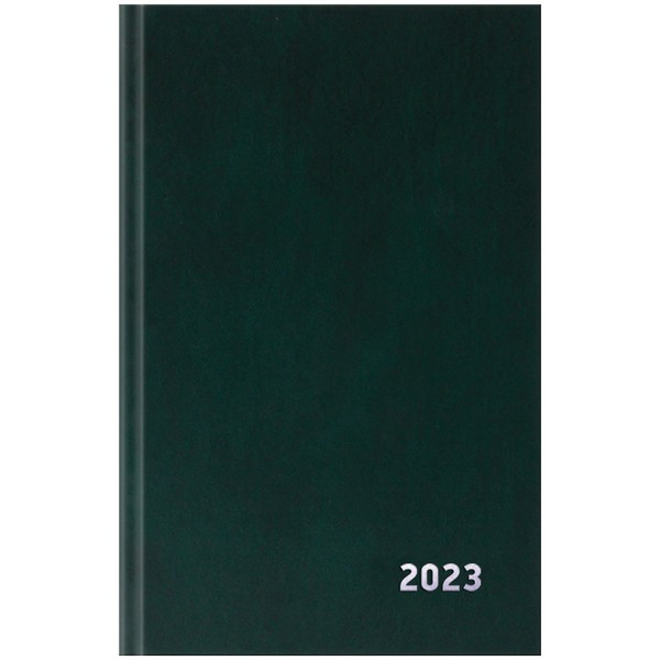 Ежедневник датированный 2023 фА5 352стр., "Attomex" темно-зеленый, офсет 60 г/м?, твердая обложка из бумвинила, тиснение фольгой 2332306
