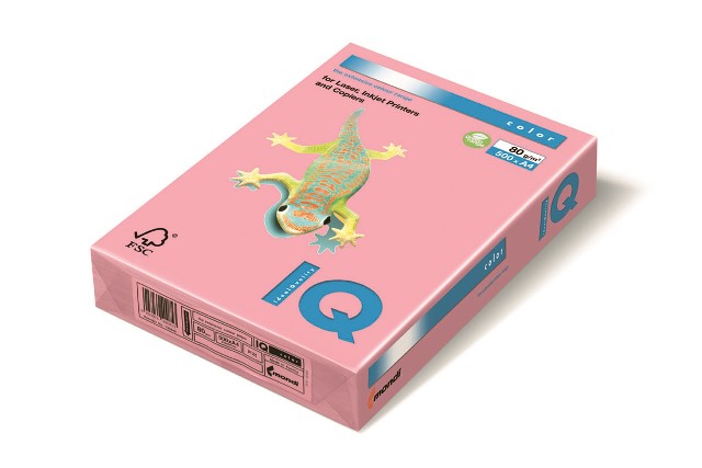 Бумага д/ксер. цветная "IQ COLOR" pale  фА4, 80г/м2, 100л., розовая PI25