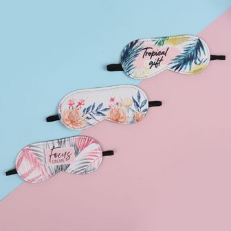 Маска для сна Tropical gift, 19 ? 8,5 см, резинка одинарная, рисунок МИКС 6976592