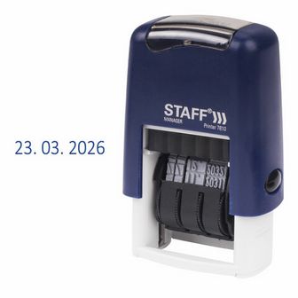 Датер-мини STAFF, месяц цифрами, оттиск 22х4 мм, "Printer 7810 BANK" 237433
