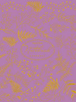 Записная книжка фА6+, 96л.,лин., обл. интегр.,тис.фольг., "Лавандовый", КТС-Про С5046-09