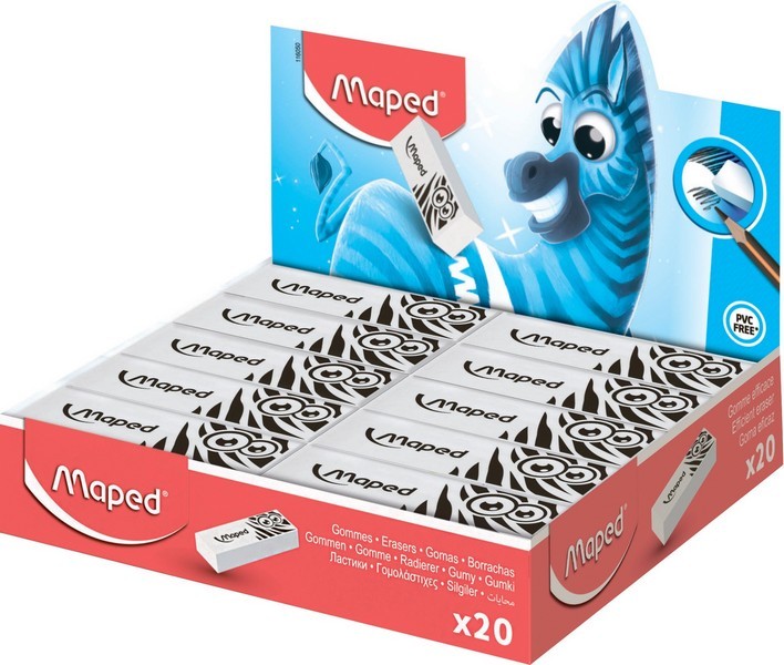 Ластик Maped "PULSE ТЕCHNIC" большой, в дисплее 116050