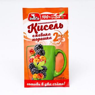 Кисель с ароматом ежевики и морошки Preston, 30 г 7572165 7572165    