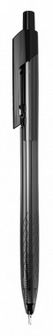 Ручка шар. автомат. "Arrow" черный  0.7мм корпус прозрачный/черный, Deli (12/144) EQ01320