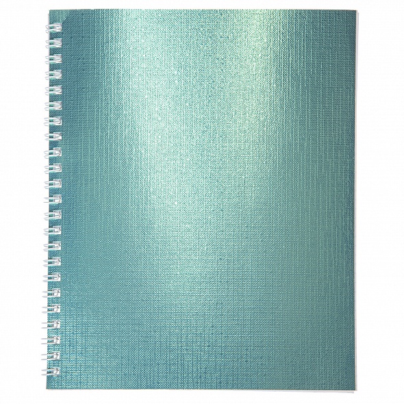 Тетрадь 80л. кл., на гребне, обл. Бумвинил METALLIC  МИКС №2, Хатбер (4/56) 80Т5бвВ1гр