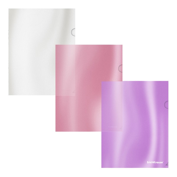 Папка-уголок фA5+ Glossy Candy ErichKrause полупрозрачная, ассорти 54884
