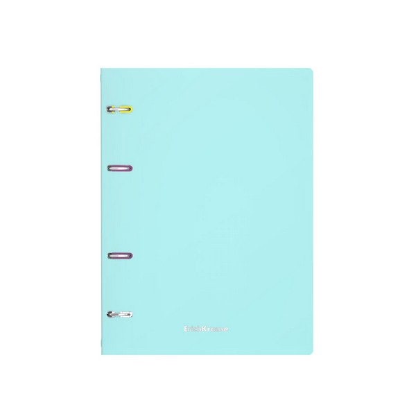 Тетрадь 80л. кл., на кольцах с пластиковой обложкой, "Pastel Mint" ассорти, ErichKrause 53702