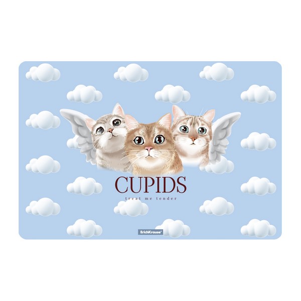 Подкладка настольная фА3  пластиковая "Cupids", ErichKrause (12/72)  55135