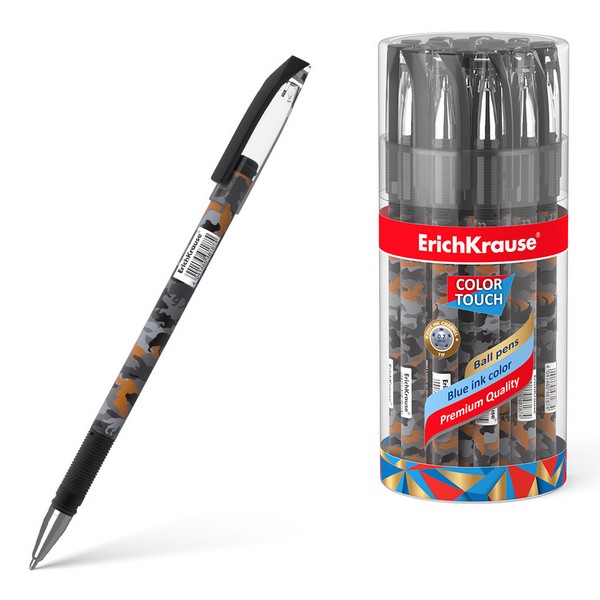 Ручка шариковая ErichKrause ColorTouch® Rough Native, синяя, 0.7мм  48766