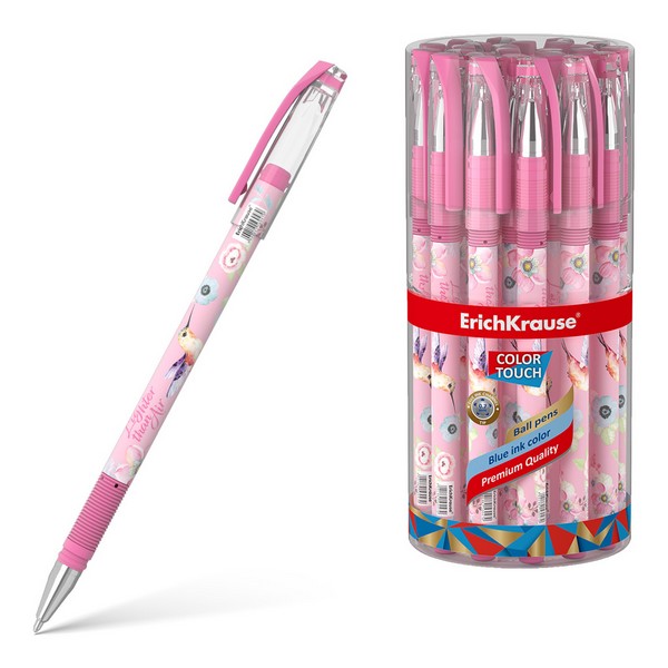 Ручка шариковая ErichKrause ColorTouch® Colibri, синяя, 0.7мм  56047