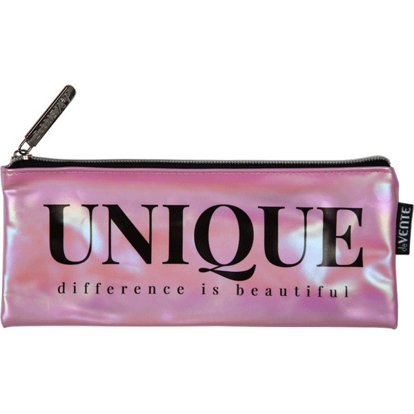 Пенал - косметичка "deVENTE. Unique" 21x9x1 см, плоский, на молнии, перламутровая искусственная кожа, с подкладом 7024346