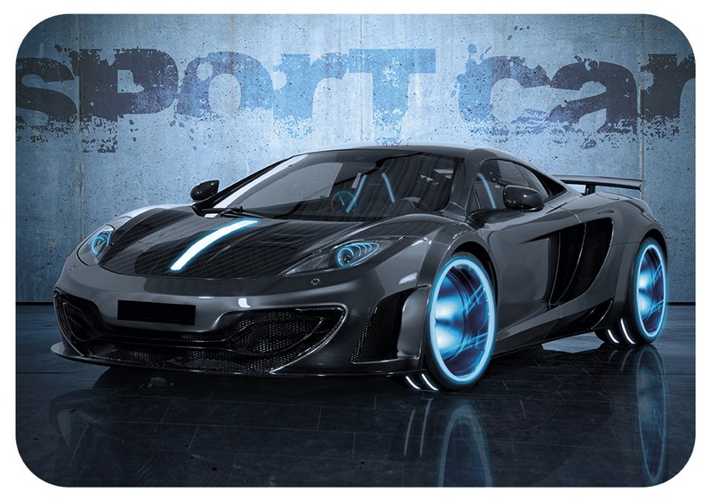 Настольное покрытие для лепки 330*230 мм. "SPORT CAR", Пчелка НПД-1