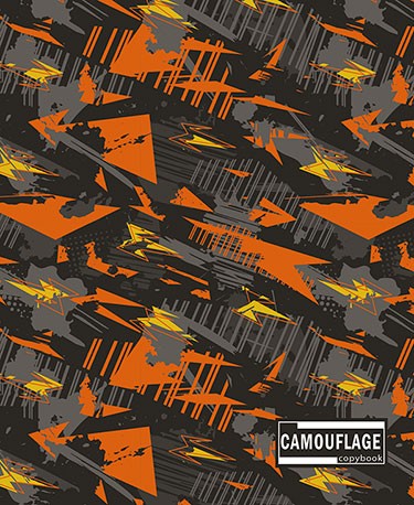 Тетрадь 96л. лин., обл. мел. карт., "Цветной камуфляж", КТС-Про (5/30) С2553-53