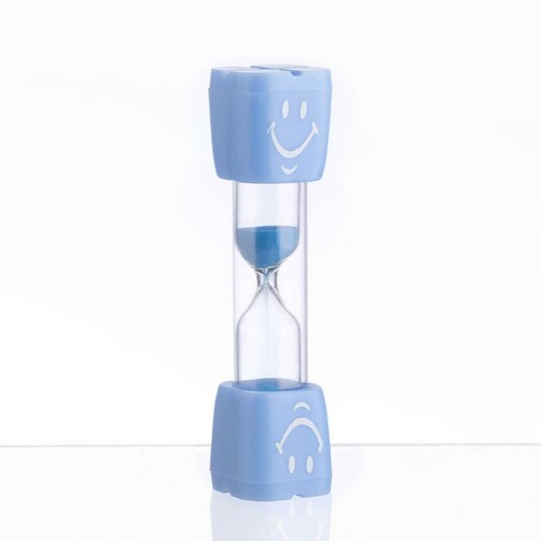 Песочные часы "Смайл" на 3 минуты, 9 х 2.3 см, голубые   7697297 7697297    