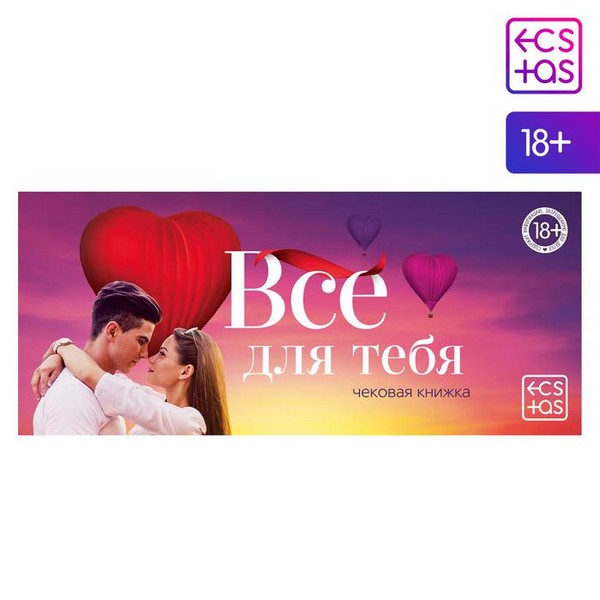 Чековая книжка для двоих «Всё для тебя», 18+, 5378495 5378495    