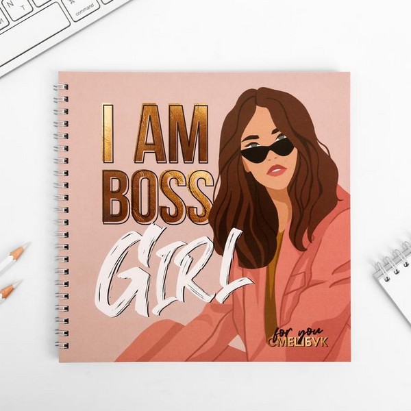 Смешбук I am BOSS Girl 20*20 см, 40 листов 4908610    