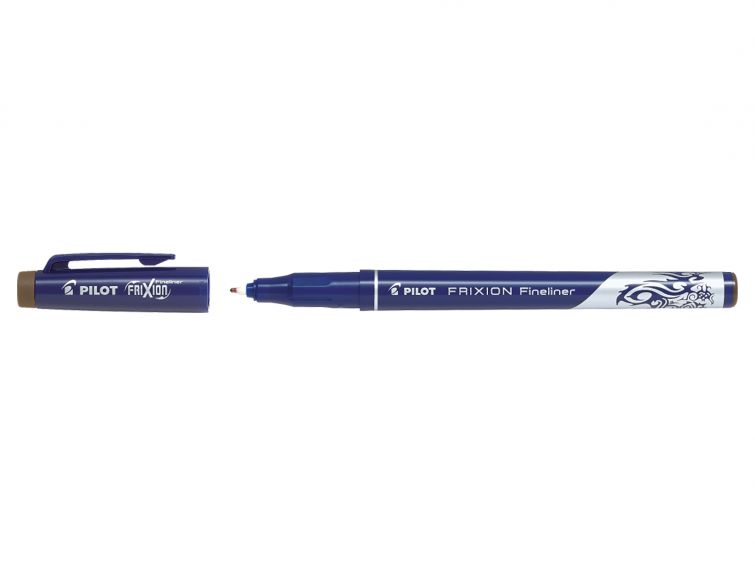 Линер PILOT "Frixion Fineliner" пиши-стирай 0.45мм, коричневый SW-FF (BN)
