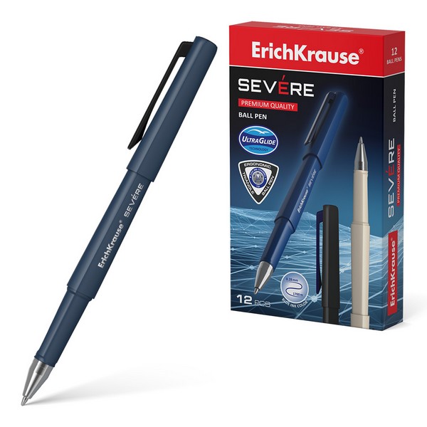 Ручка шариковая ErichKrause Severe, Ultra Glide Technology синяя 0.7мм  48079