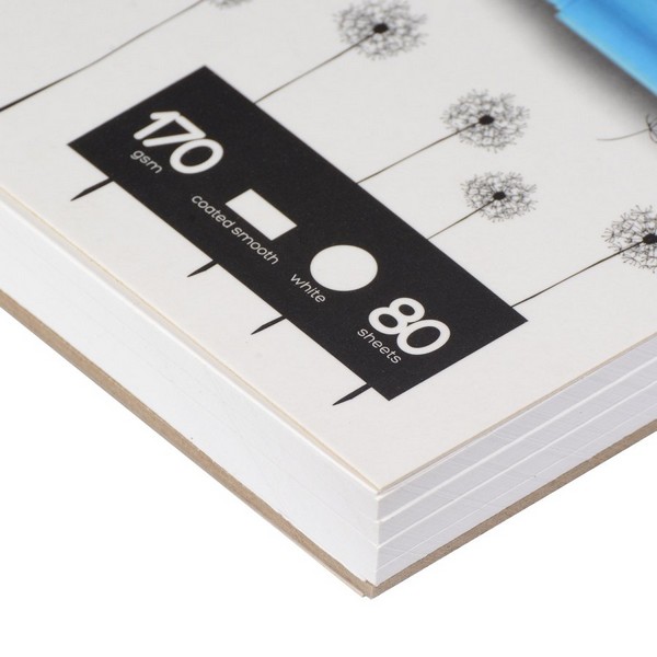 Блокнот для зарисовок "Sketchbook" на гребне, 180*155 мм, 170 г/м2, для скетчмаркеров, 80л., "SKETCH&ART BV", Альт 1-80-556/02