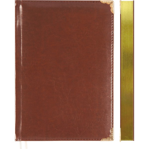 Ежедневник датированный 2024 фB6 320стр., "deVENTE. Bellagio"  коричневый, в подарочной коробке 2233405