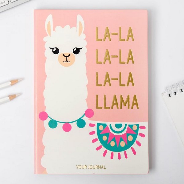 Ежедневник "LA-LA LLAMA", 96 л, искусственная кожа   4812805 4812805    