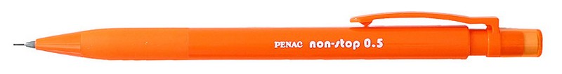 Карандаш мех. PENAC Non-Stop 0,5мм корпус оранжевый с резиновым грипом, в блистере SA1907-24/B