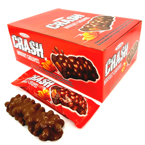 Батончик Crash Bar с нугой и карамелью 40гр