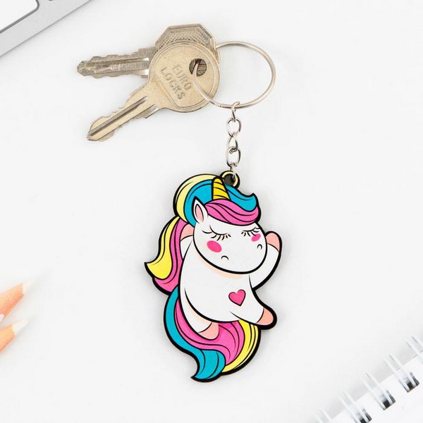 Брелок деревянный "Единорог" 5 х 6 см 7823043 7823043