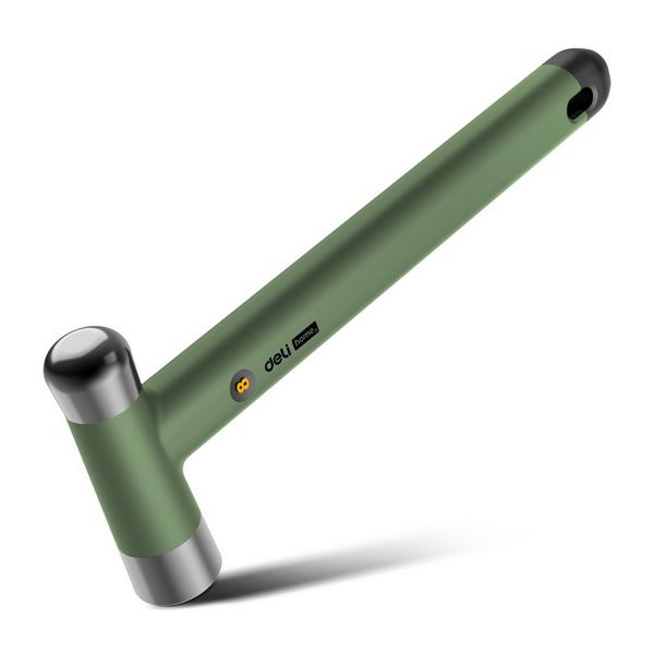 Молоток "Home Series Green" Deli вес бойка 250гр, эксклюзивный дизайн, рукоятка из высококачественного софттач пластика HT7008L