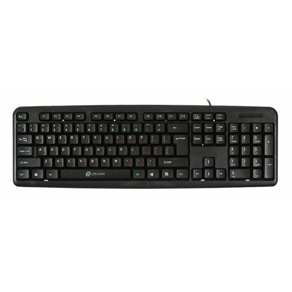 Клавиатура Oklick 90MV2 черный USB 1450150