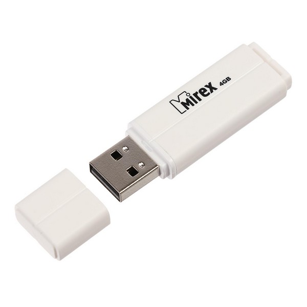 Флеш-накоп. 4Gb Mirex LINE USB2.0 белый * RD-00113831