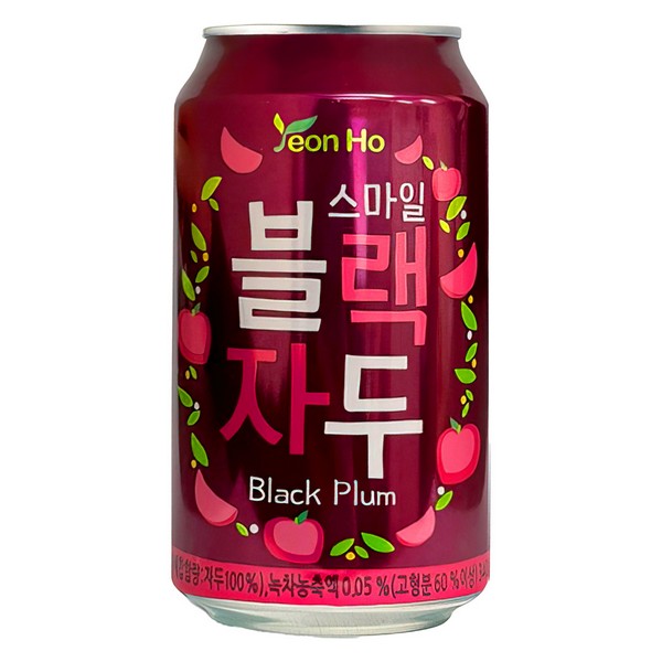Газированный напиток YEON HO Smile Black Plum,ж/б, 340мл (24) 05478