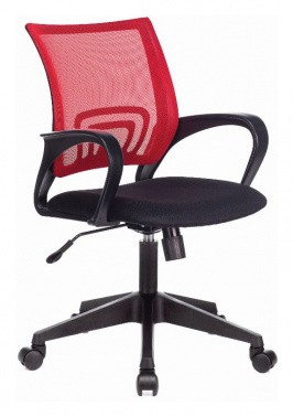 Кресло Бюрократ CH-695N красный TW-35N сиденье черный TW-11 сетка/ткань крестов. пластик 1163178