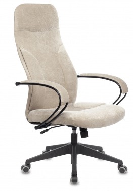 Кресло руководителя Бюрократ CH-608Fabric песочный Light-21 крестов. пластик 1614483