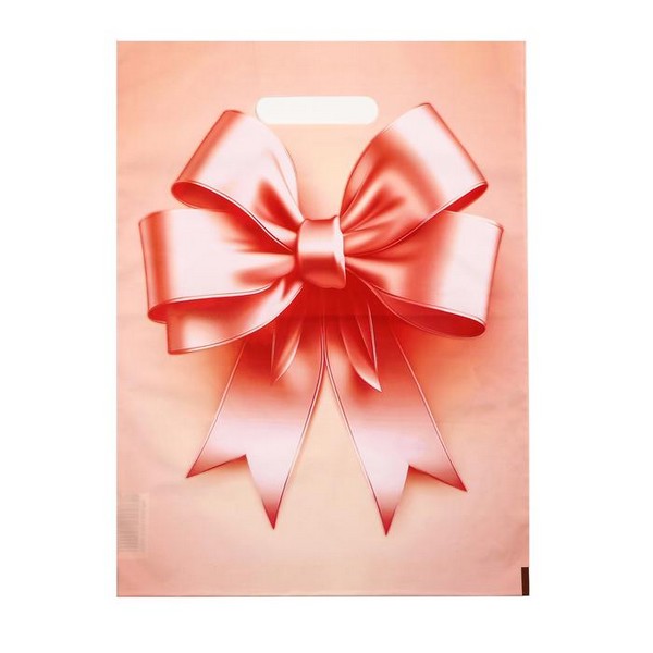 Пакет, полиэтиленовый с вырубной ручкой, "Пышный бант", 30 х 40 см, 50 мкм 9559545 9559545    